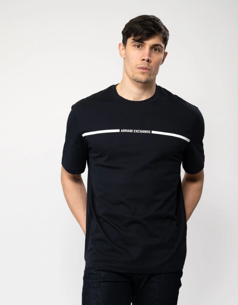 Mens Stripe Logo T-Shirt