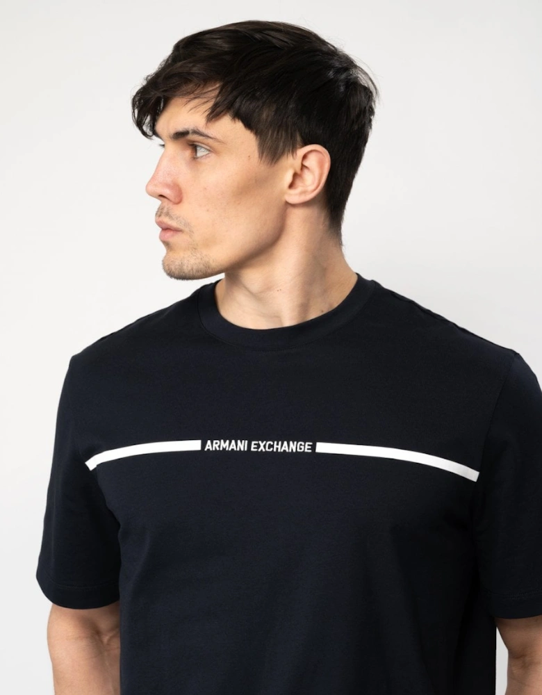 Mens Stripe Logo T-Shirt