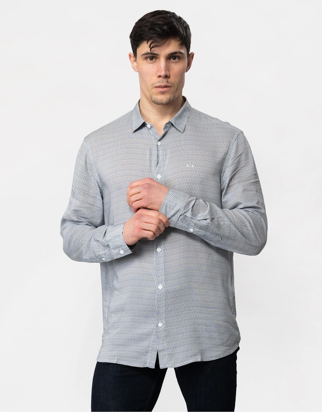Mens Long Sleeve Pattern Print Shirt, 5 of 4
