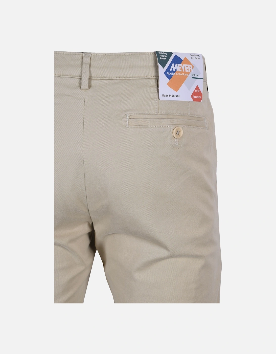 Roma Lightweight Cotton Trousers Stone, 4 of 3