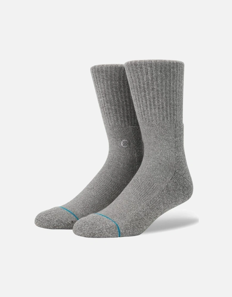 Icon Socks - Grey Heather
