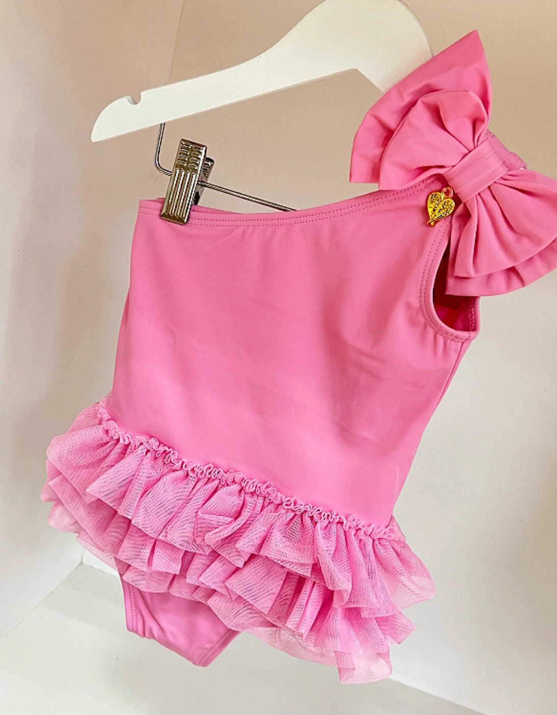 Pink Bow Shoulder Swimsuit, 6 of 5