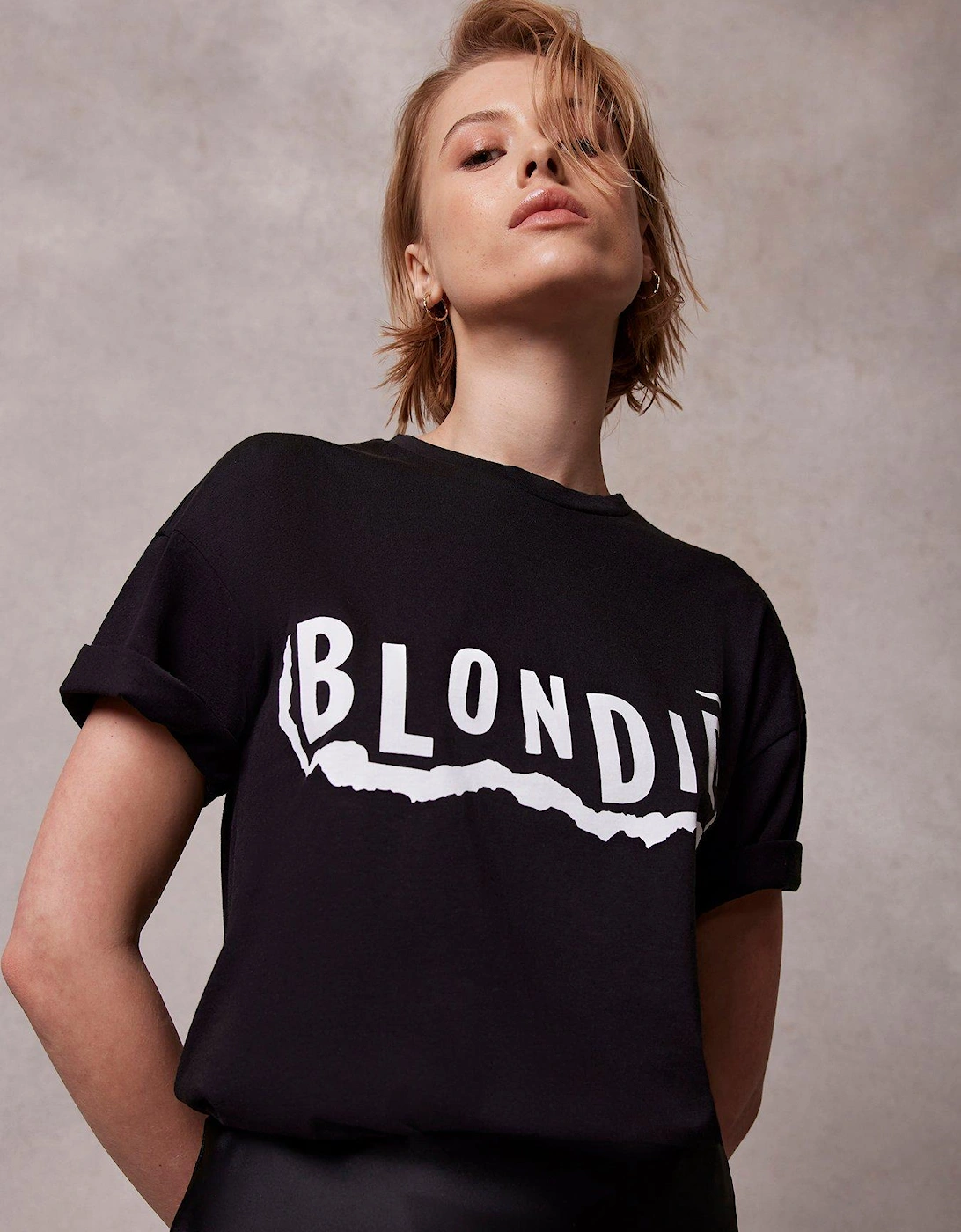 Black Blondie Slogan T-Shirt, 2 of 1