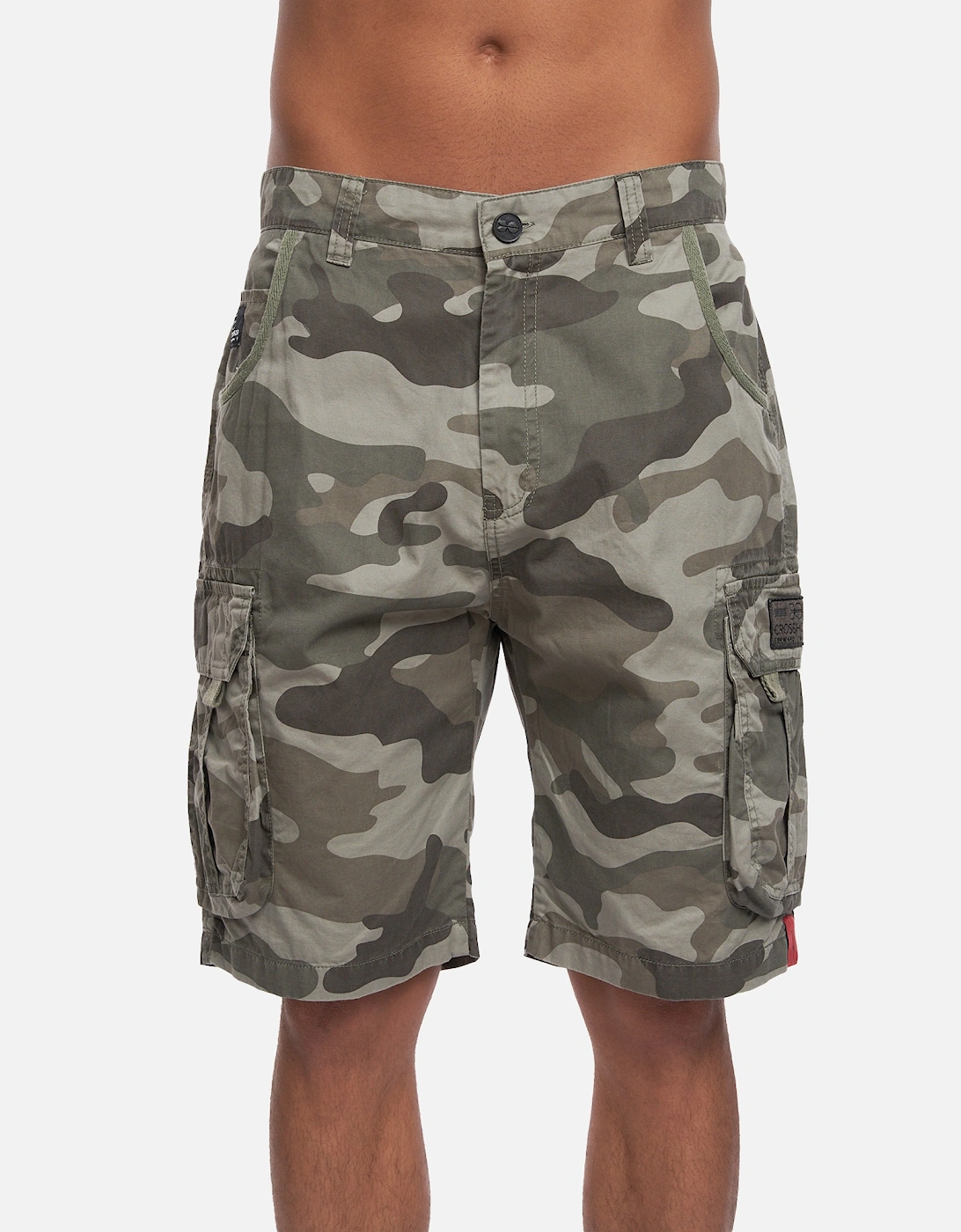 Mens Watchford Camo Cargo Shorts, 6 of 5