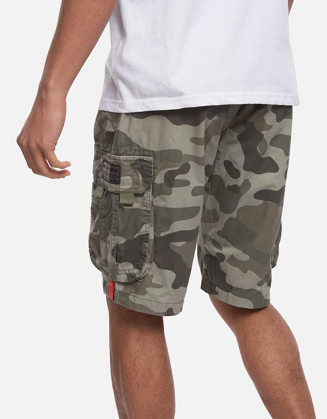 Mens Watchford Camo Cargo Shorts