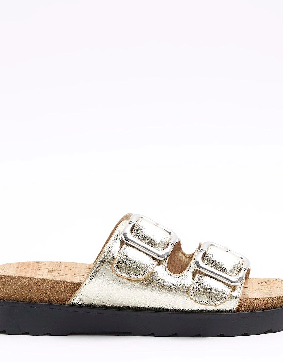Double Buckle Sandal - Gold, 2 of 1