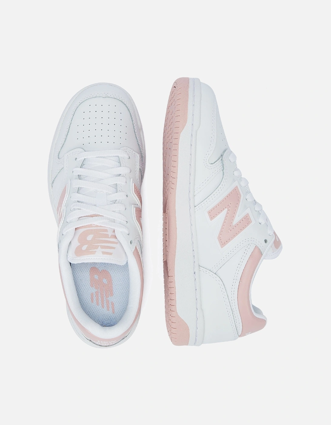 480 White/Pink Trainers