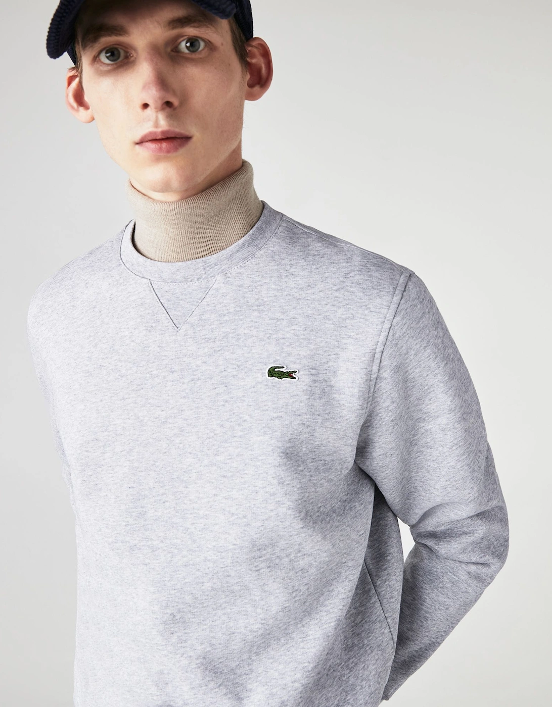 Mens Cotton Blend Fleece Sweatshirt - Mens Sport Cotton Blend Fleece Sweatshirt