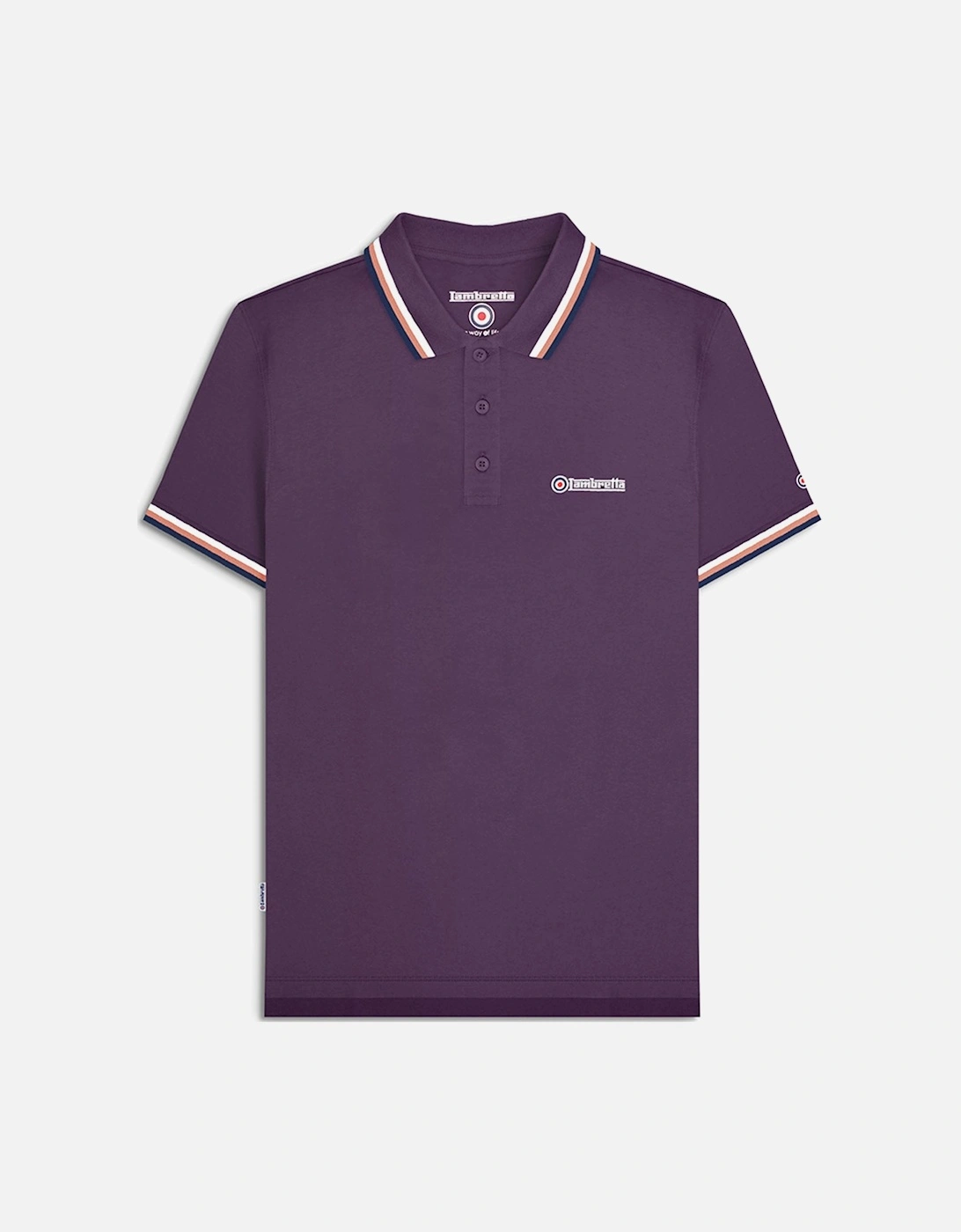 Mens Triple Tipped Retro Polo Shirt