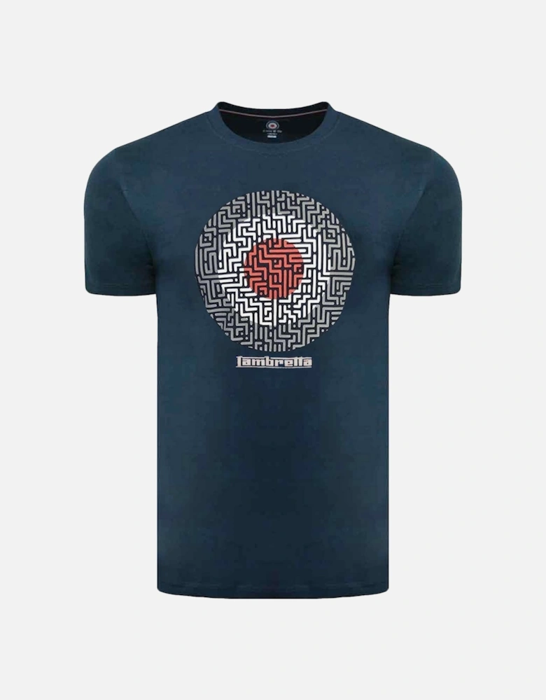 Mens Geo Target Graphic Print T-Shirt