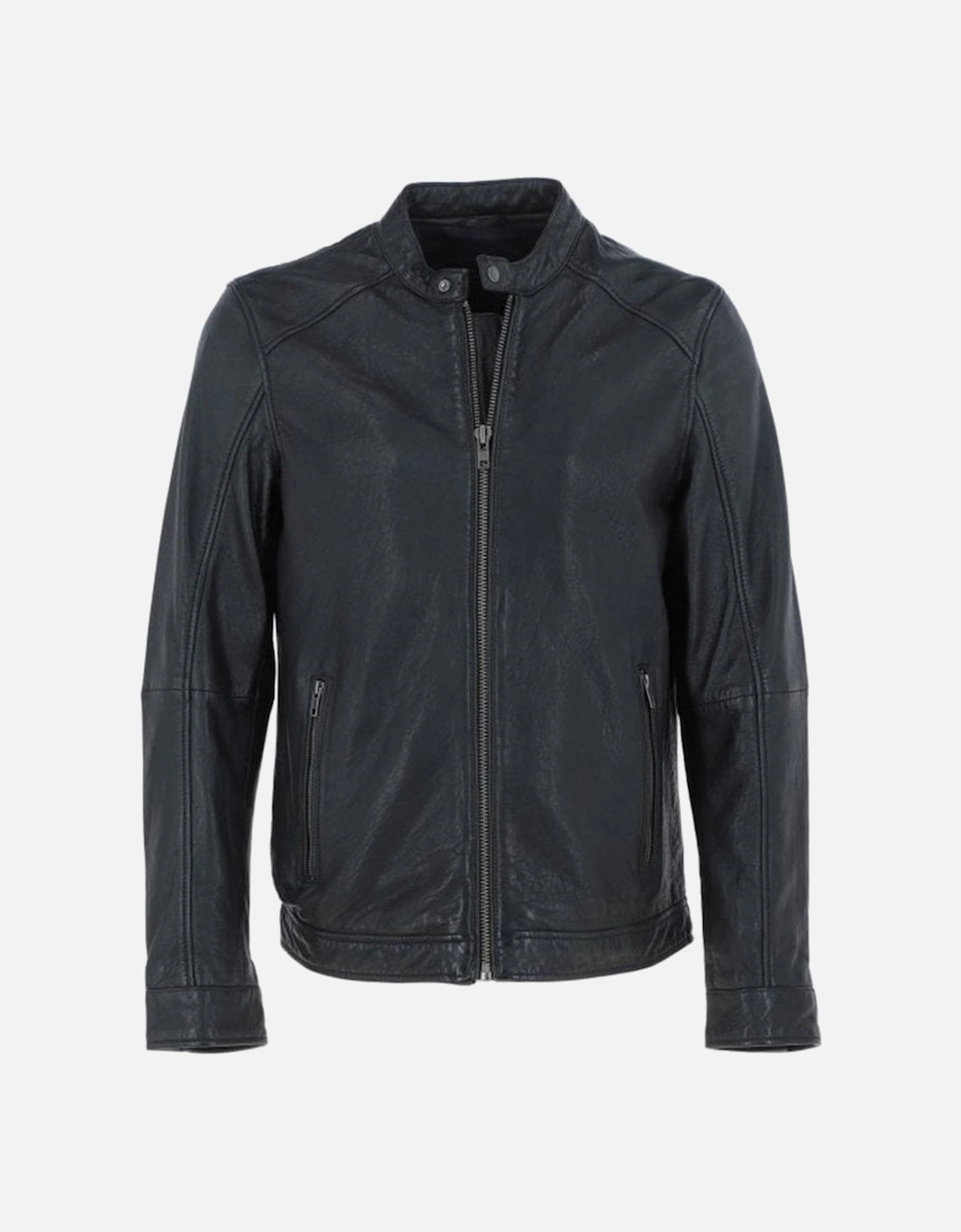 Ashwood Biker Style Leather Jacket Black AMJ-3, 3 of 2