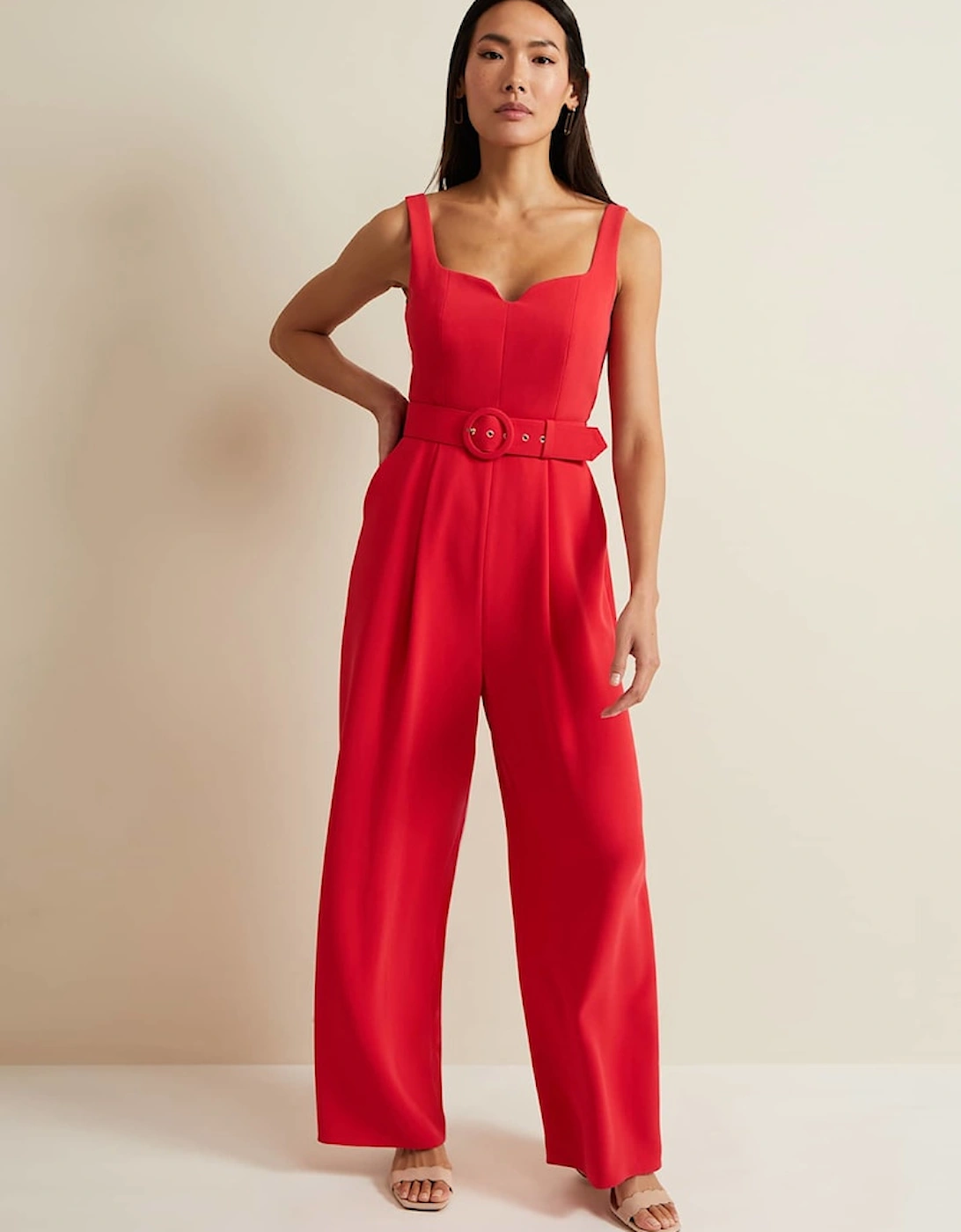 Charlize Belted Jumpsuit, 2 of 1