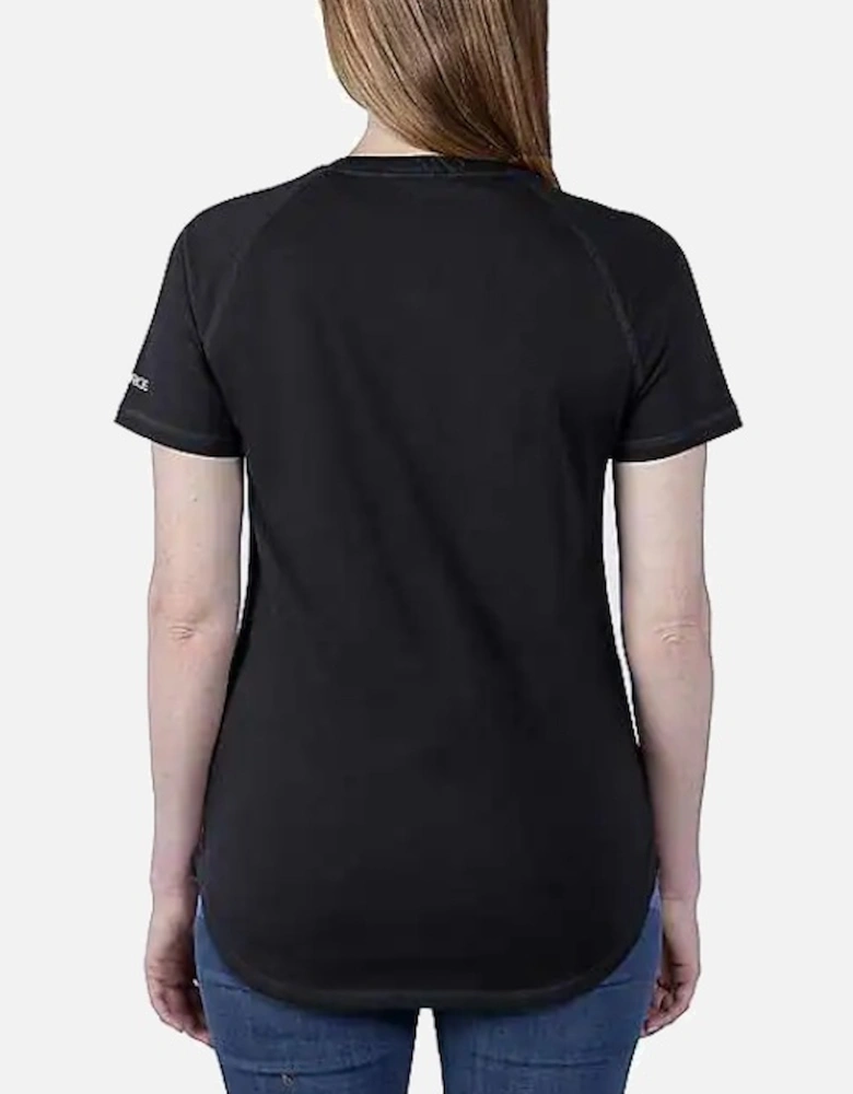Carhartt Women's Force Relaxed Fit Midweight Short Sleeve Pocket T-Shirt Black