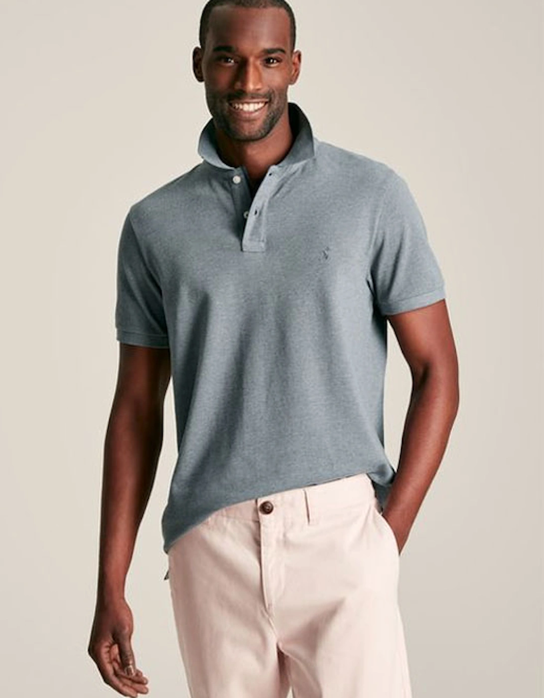 Men's Woody Polo Shirt Grey Marl