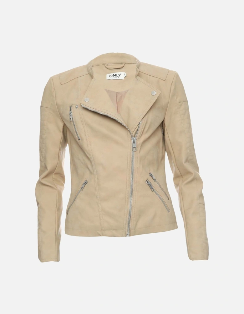 Womens Ava Faux Leather Jacket