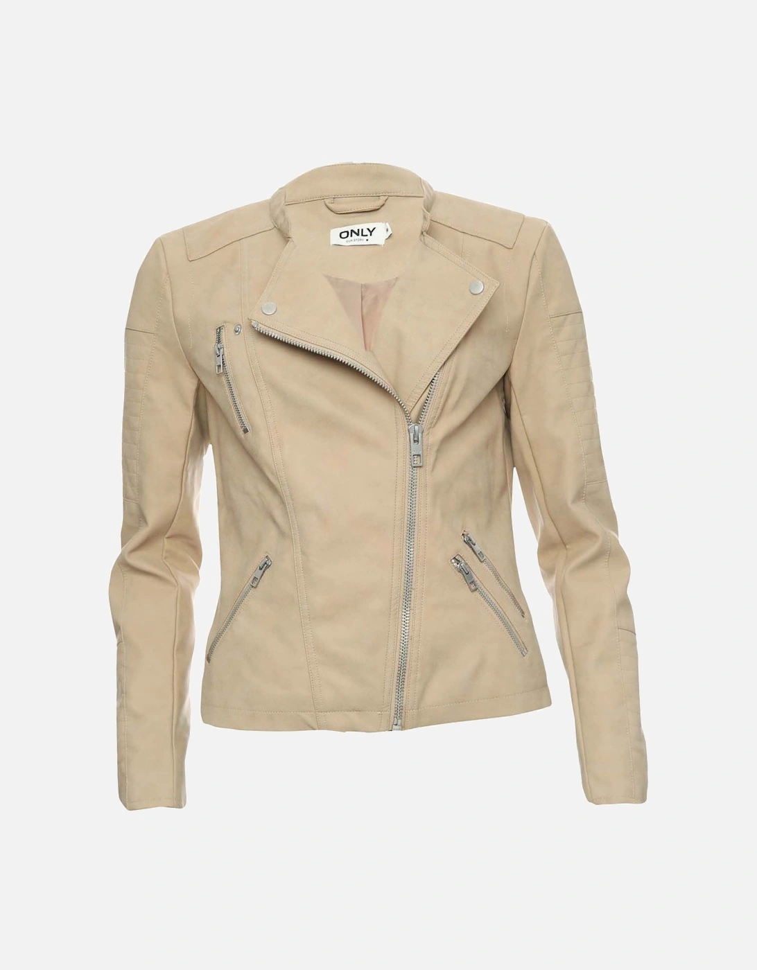 Womens Ava Faux Leather Jacket, 5 of 4