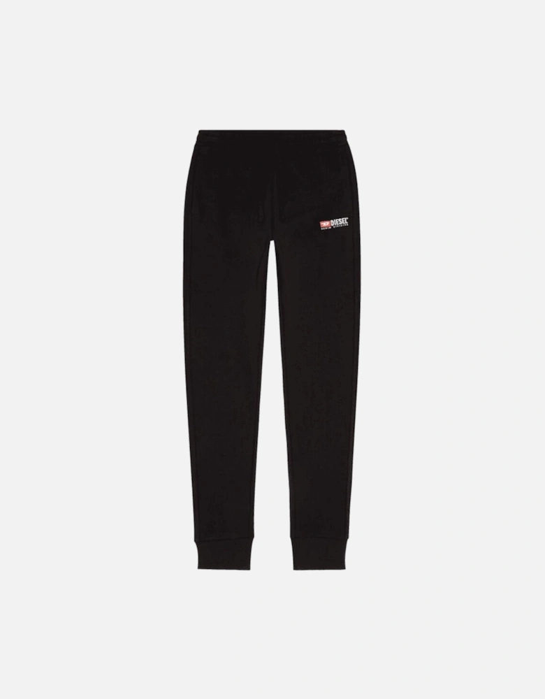 P-Tary Slim Fit Embroidered Logo Black Sweat Pants