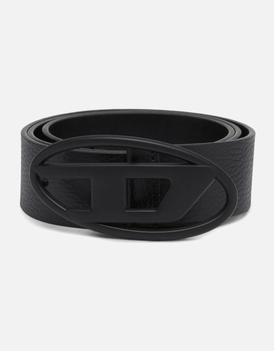 OVAL D LOGO BLACK LEATHER BELT, 3 of 2