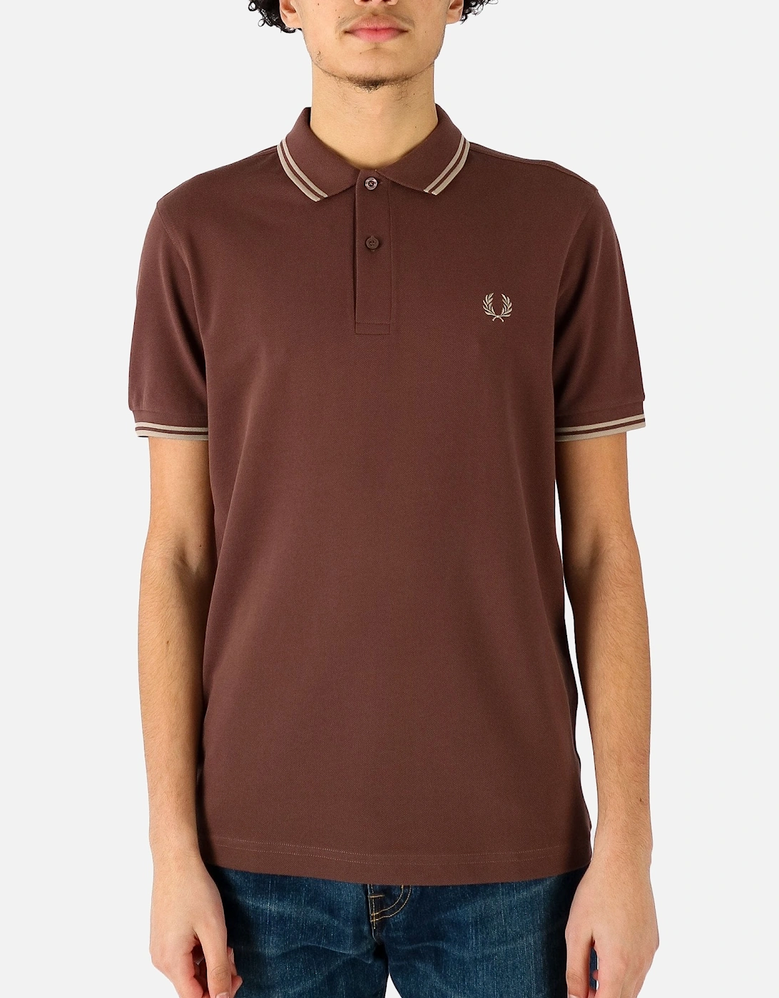 Twin Tipped Dark Brown Polo, 5 of 4