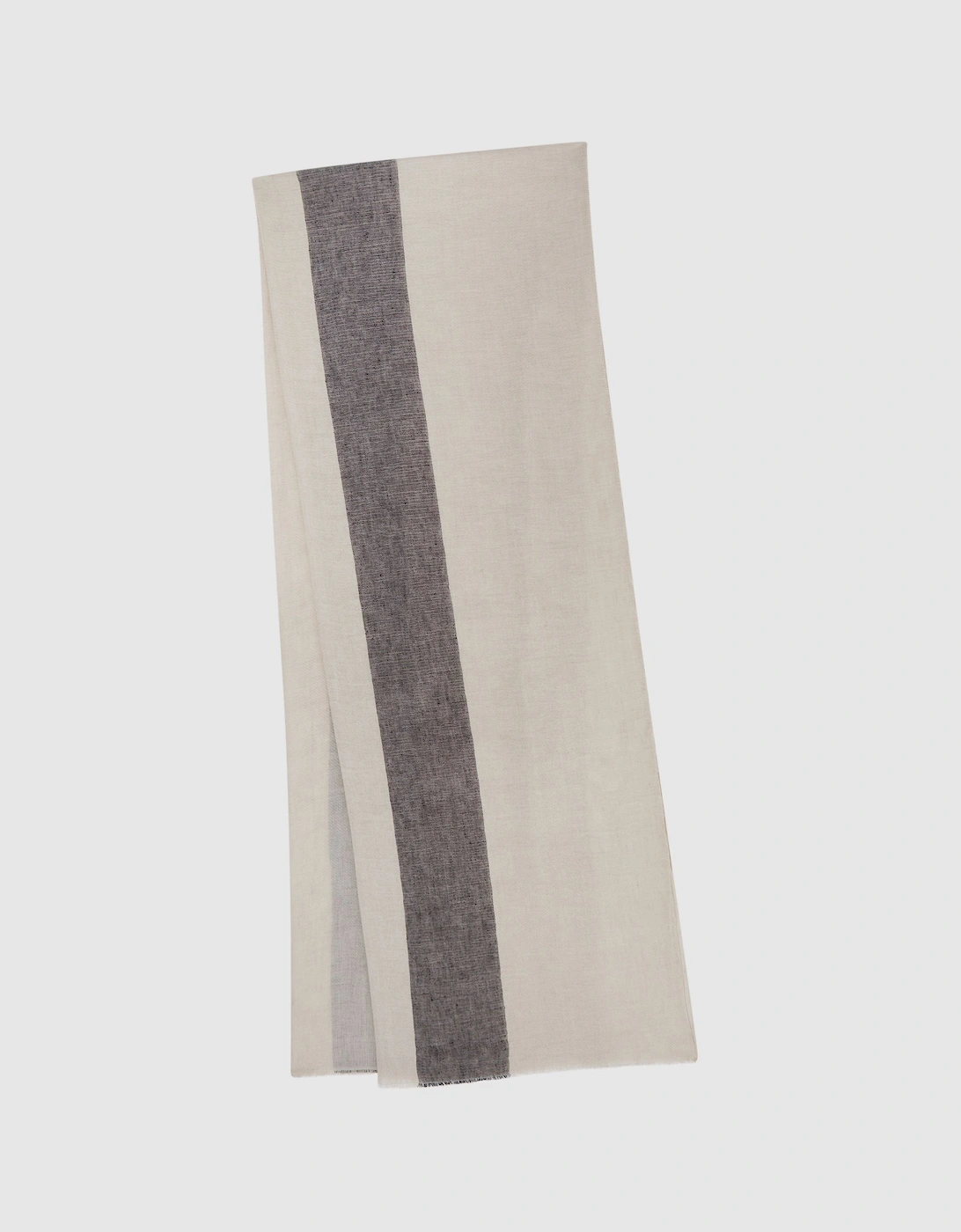 Modal-Linen Striped Scarf, 2 of 1