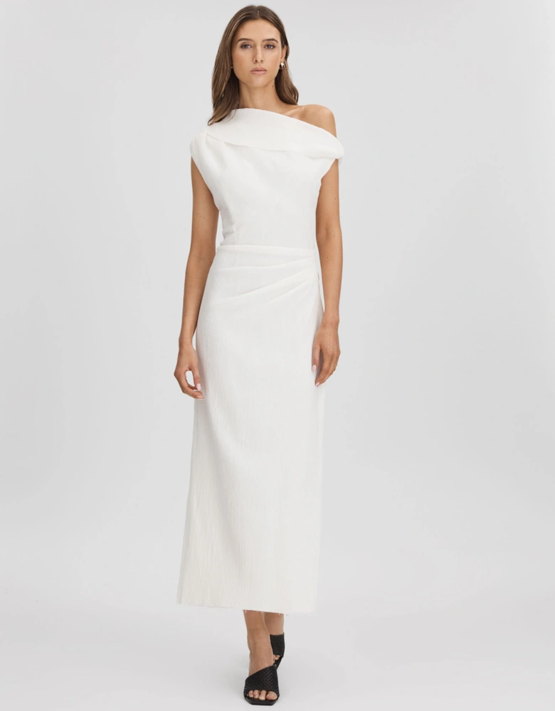 Anna Quan Textured Off-The-Shoulder Maxi Dress