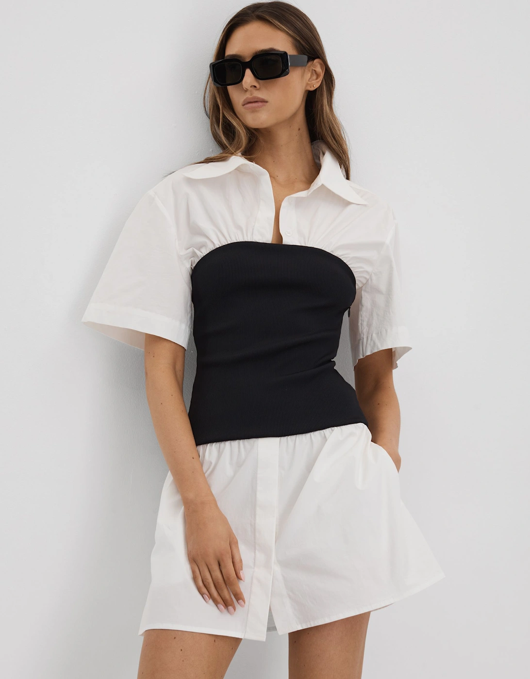 Anna Quan Hybrid Shirt Mini Dress, 2 of 1