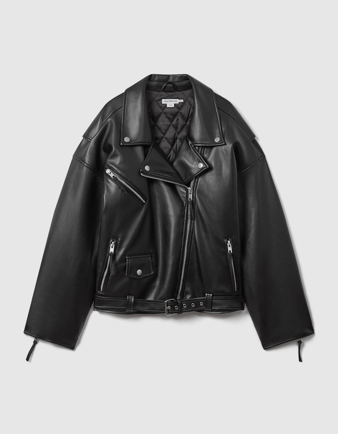 Good American Oversized Faux Leather Jacket, 2 of 1