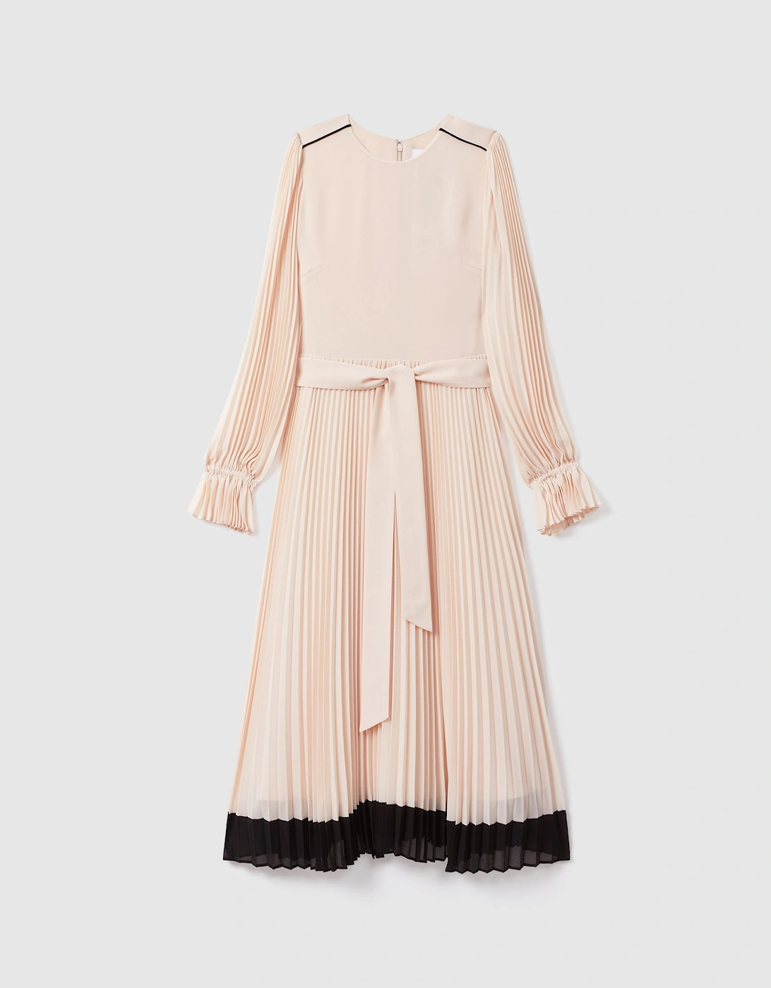 Pleated Belted Midi Dress, 2 of 1