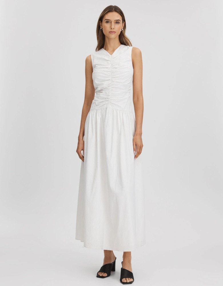 Anna Quan Ruche Maxi Dress