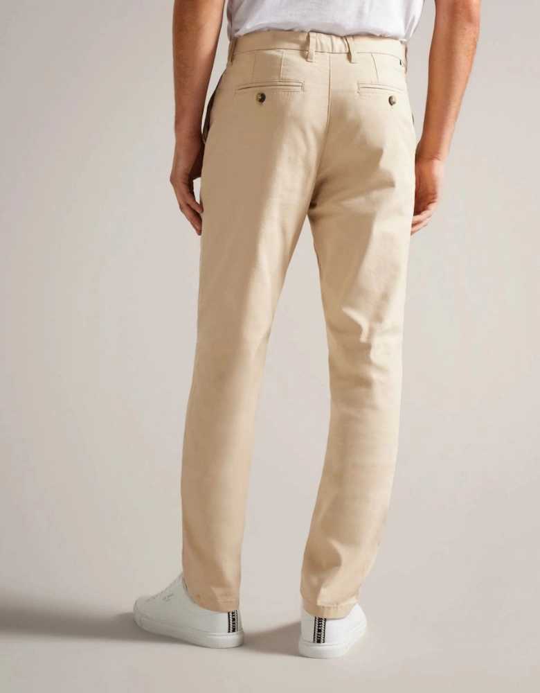 Haydae Mens Slim Fit Textured Chinos