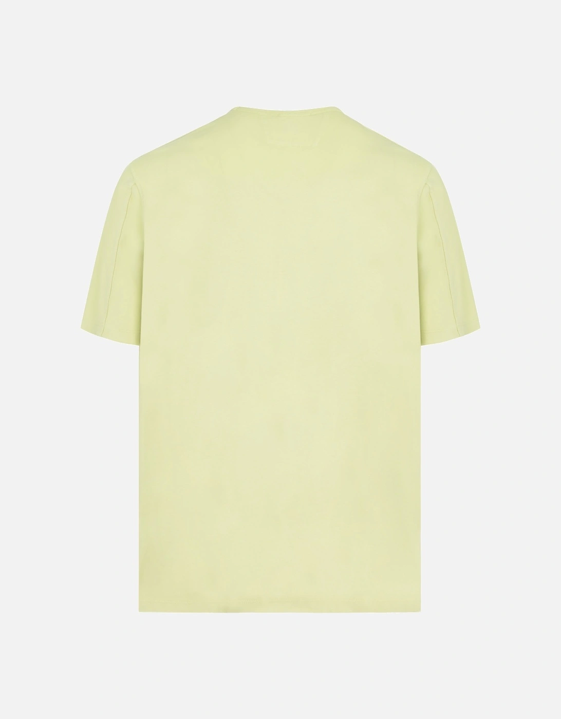 Resist Dyed Pocket T-shirt Yellow