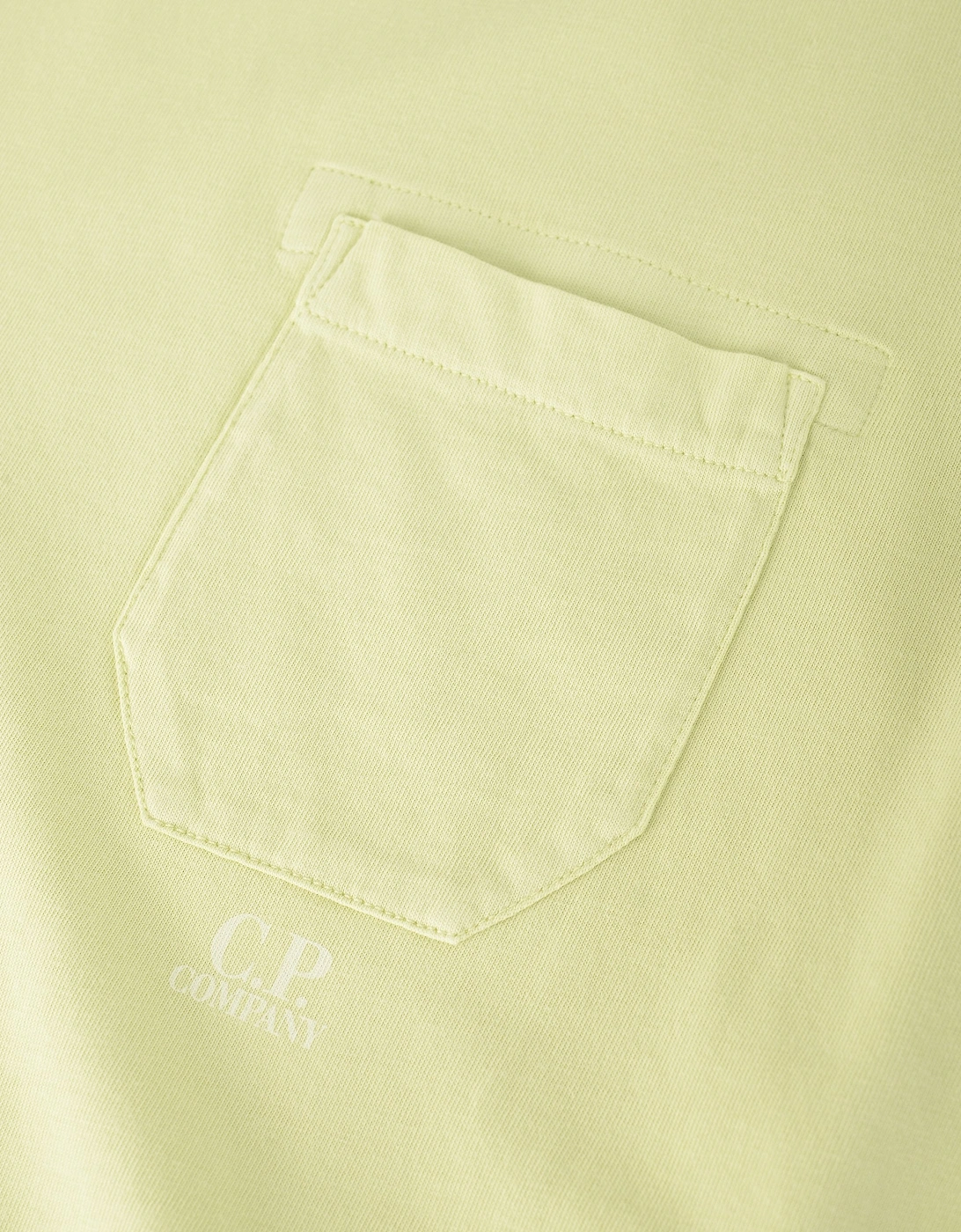 Resist Dyed Pocket T-shirt Yellow