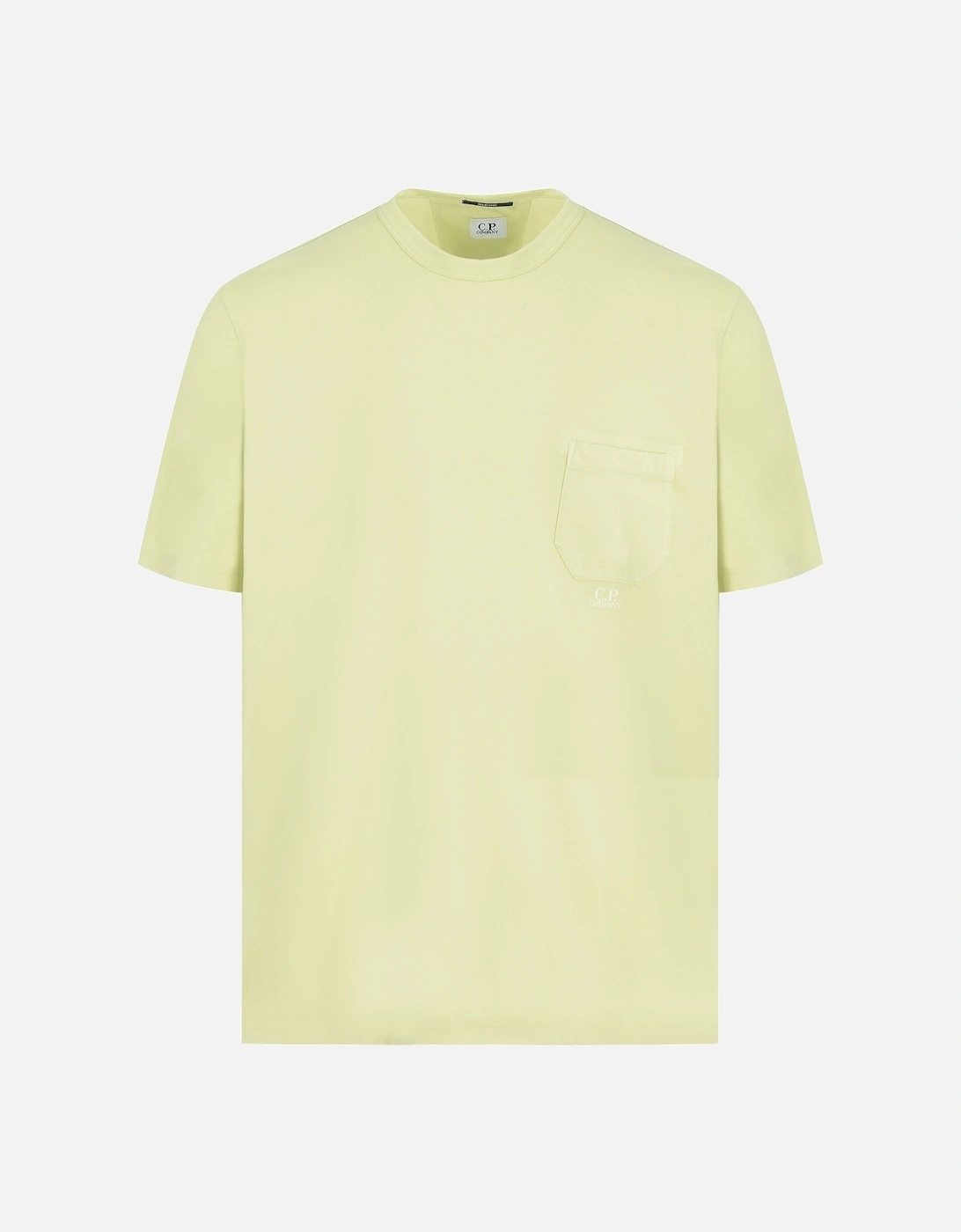 Resist Dyed Pocket T-shirt Yellow, 5 of 4