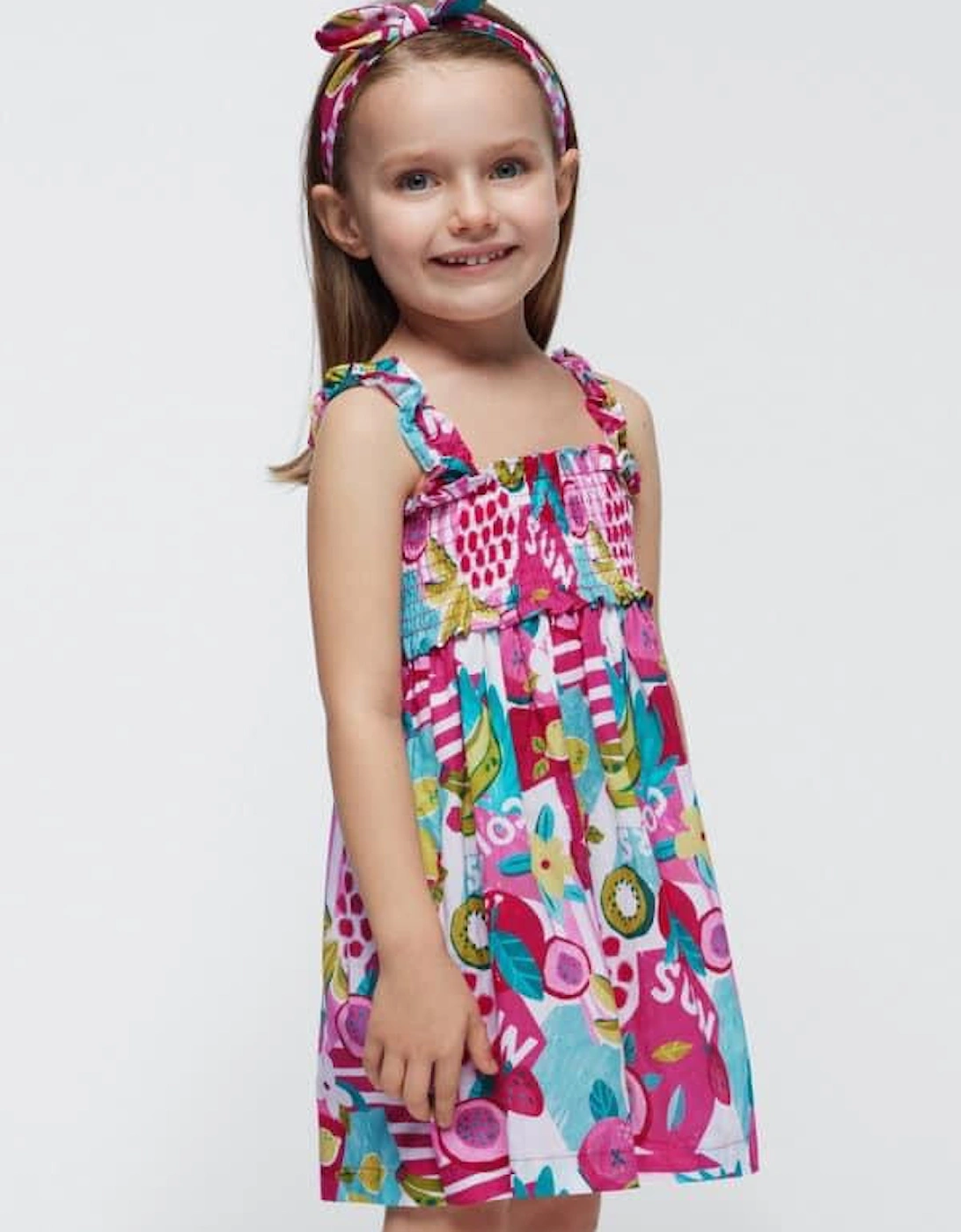 FUCHSIA DRESS AND HEADBAND 3947