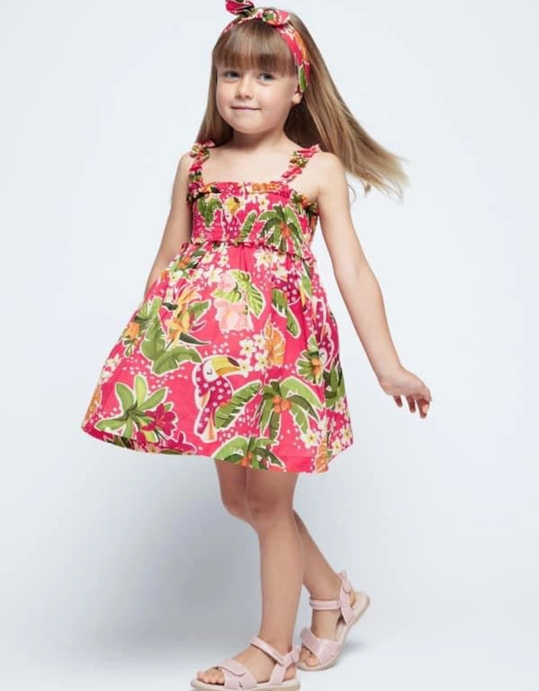 GRENADINE DRESS AND HEADBAND 3947