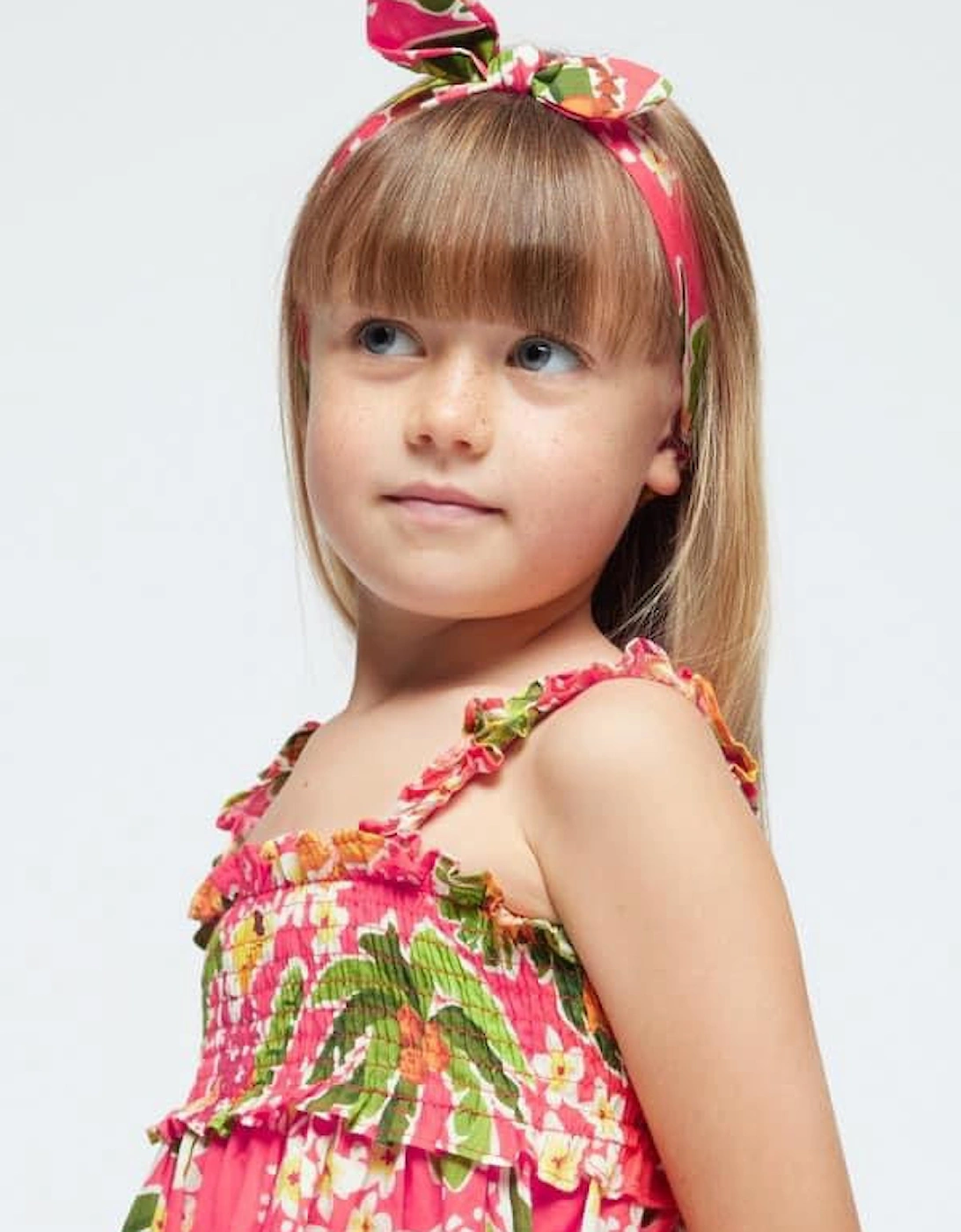 GRENADINE DRESS AND HEADBAND 3947