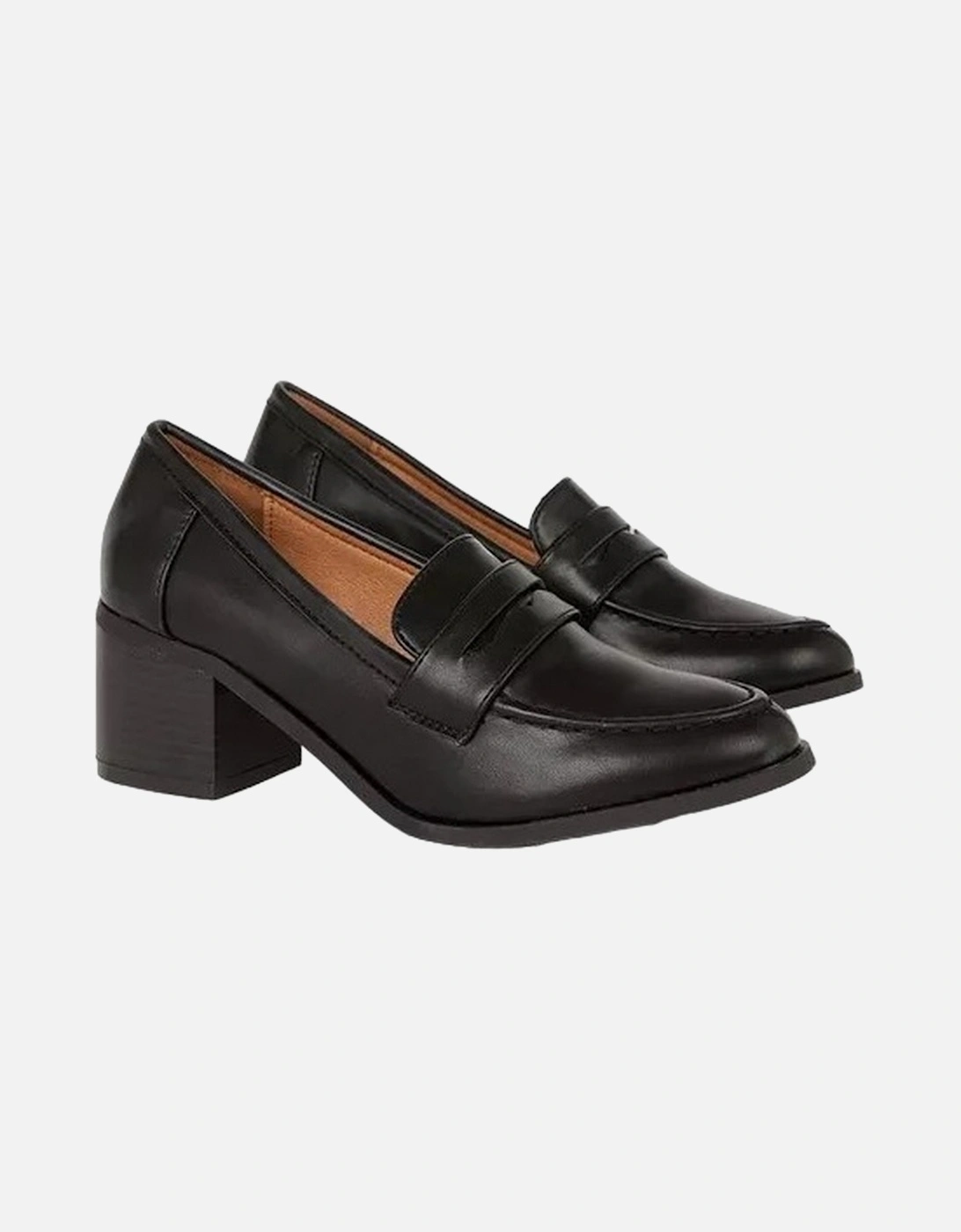 Womens/Ladies Lora Heeled Loafers, 4 of 3