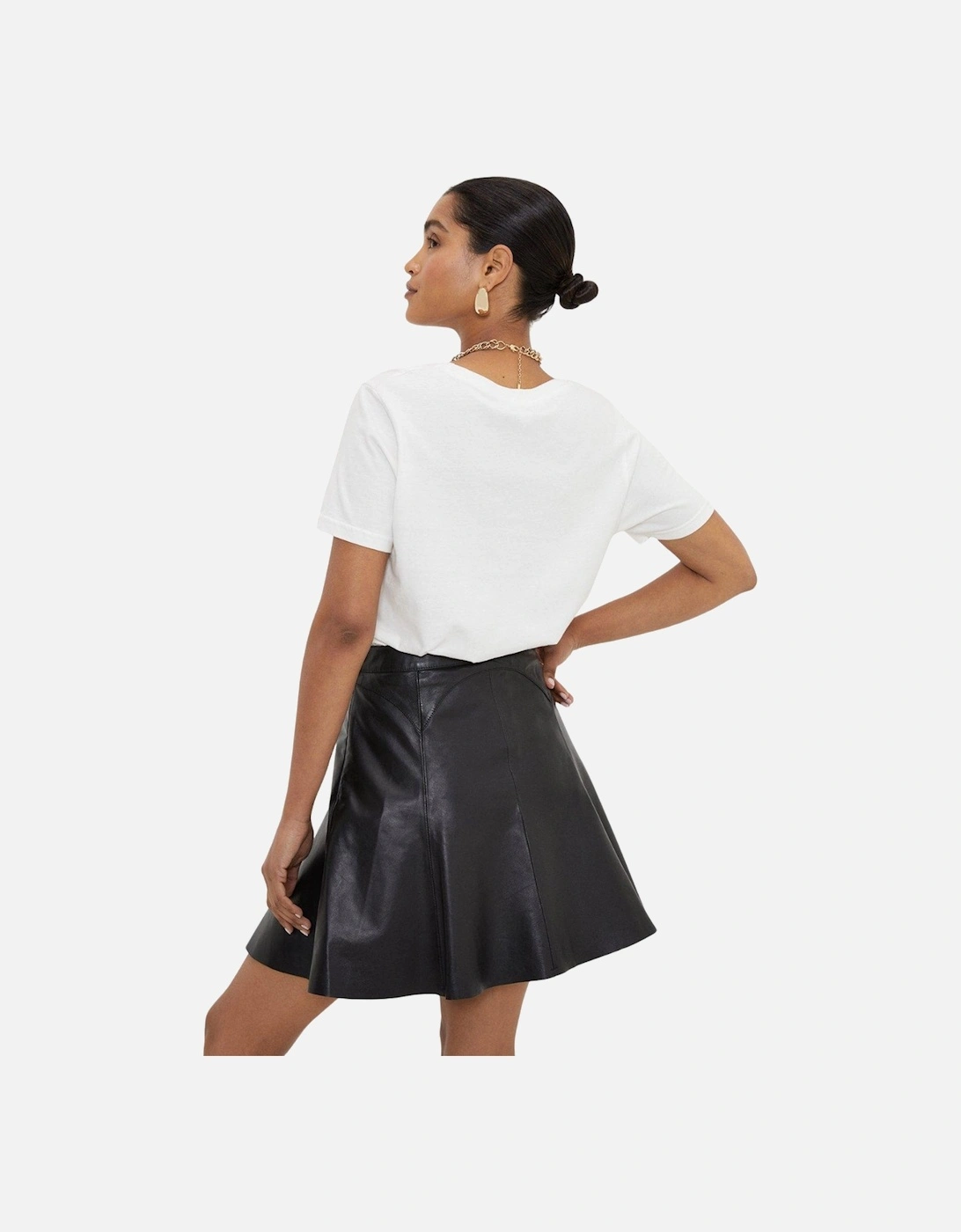 Womens/Ladies Leather Mini Skirt