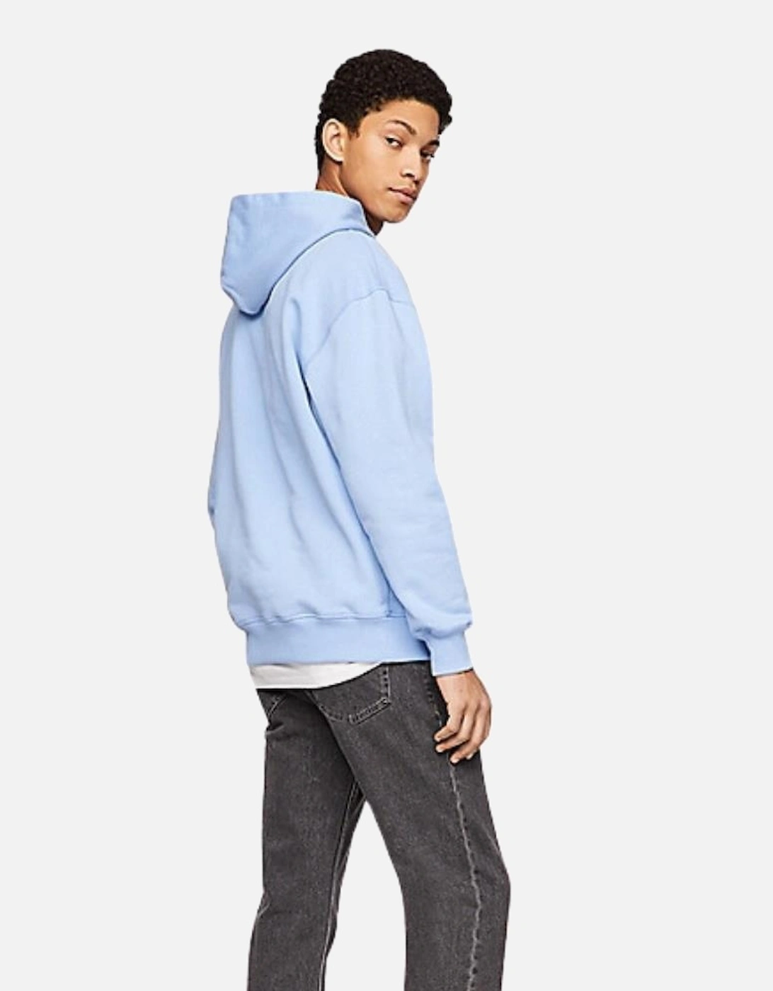 TJM Relaxed Classic Logo Hoodie - Moderate Blue