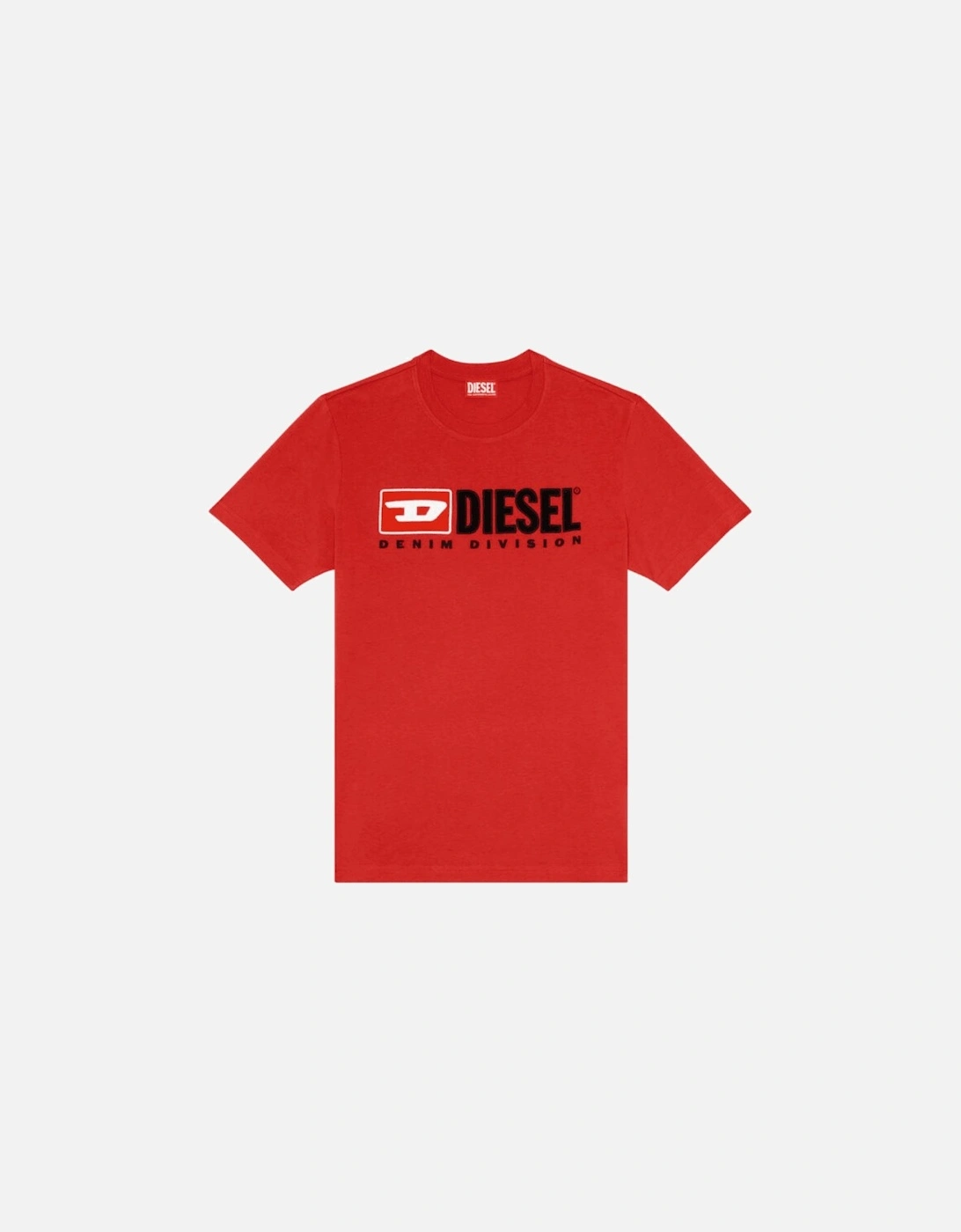 T-DIEGOR Embroidered Logo Cotton Red T-Shirt, 4 of 3