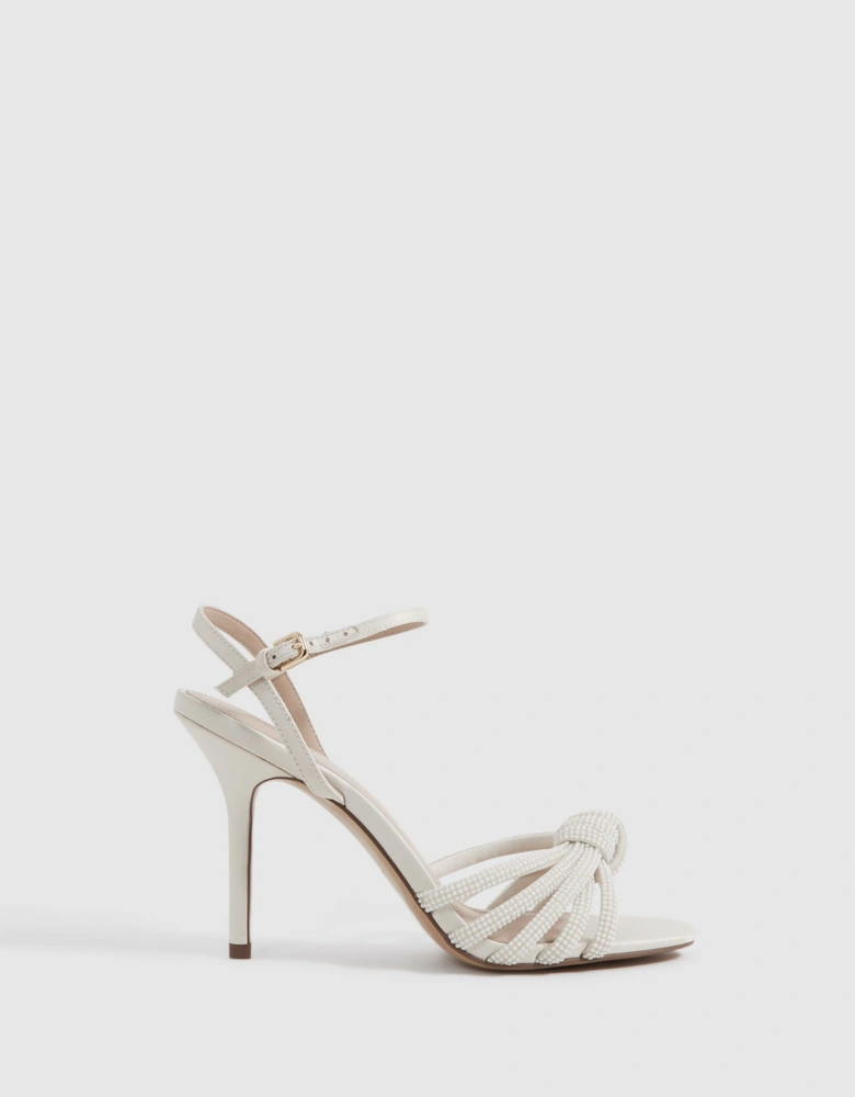 Strappy Pearl Heeled Sandals