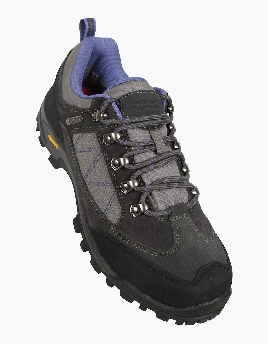 Mountain Warehouse Women's Grey / Extreme Storm Suede Waterproof Walking Shoes - Size 6 UK