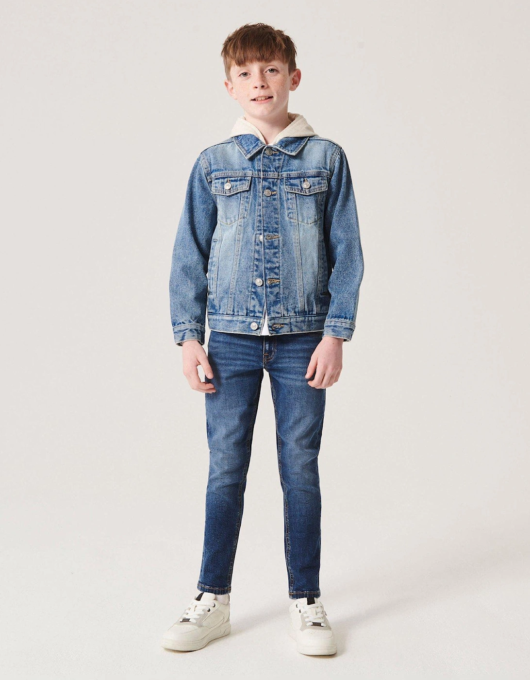 Boys Relaxed Slim Jeans - Blue, 6 of 5