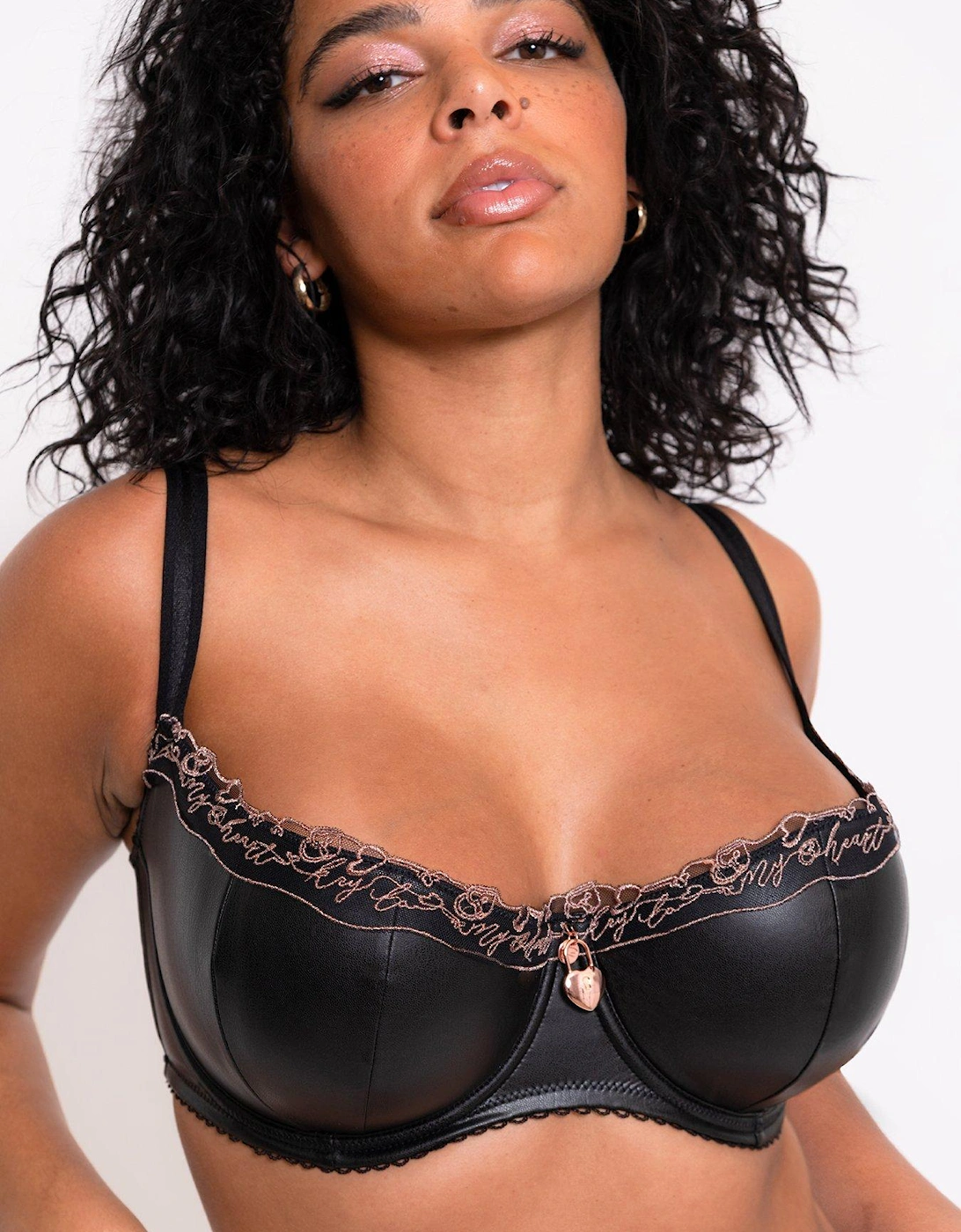 Scantilly Key to My Heart Padded Half Cup Bra - Black, 2 of 1
