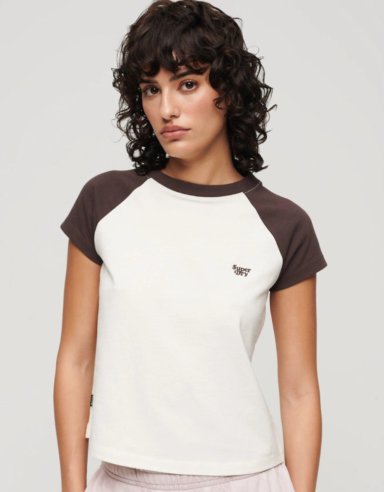 Essential Logo Raglan T-shirt - Brown