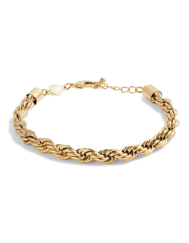 REINE ROPE BRACELET , Gold , Bracelet , 18cm double chain + 3cm extender