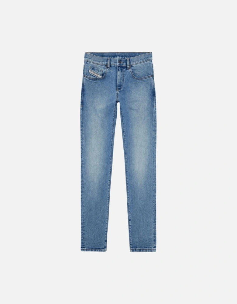 D-Strukt Slim Fit Stonewash Blue Jeans