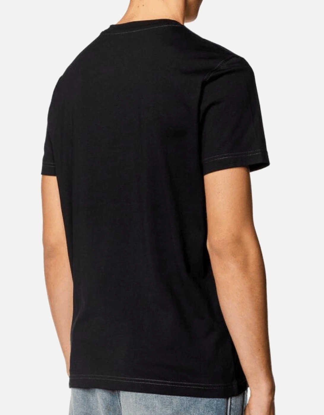 T-DIEGOR-K70 Graphic Logo Black T-Shirt