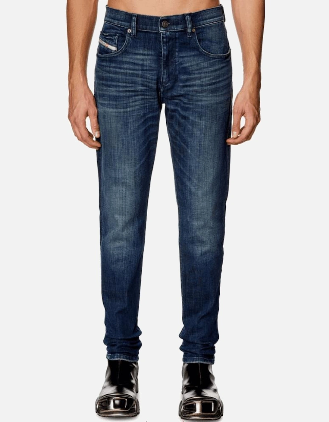 D-Strukt Slim Fit Dark Wash Blue Jeans