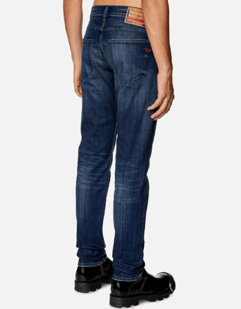 D-Strukt Slim Fit Dark Wash Blue Jeans